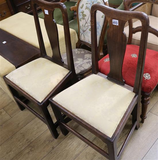 A pair of George II dining chairs